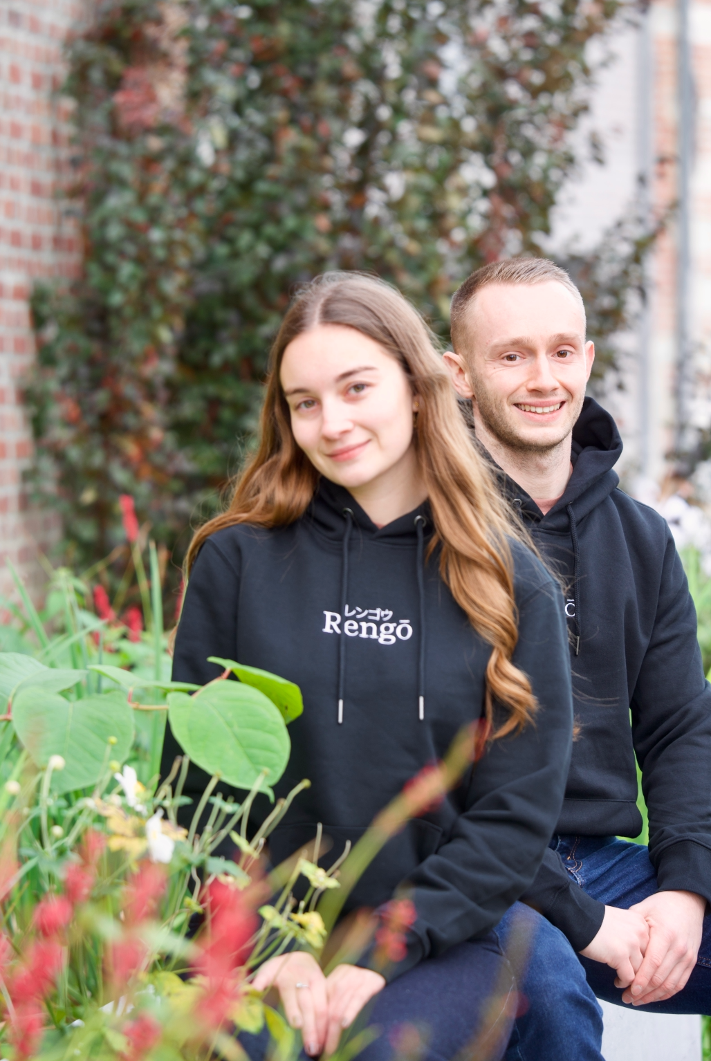 Sweat à Capuche ENSO Sang – avec initiales sur la manche