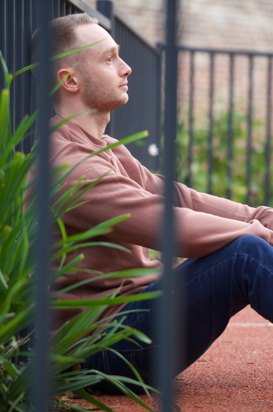 Sweatshirt ENSO Terre – avec initiales sur la manche