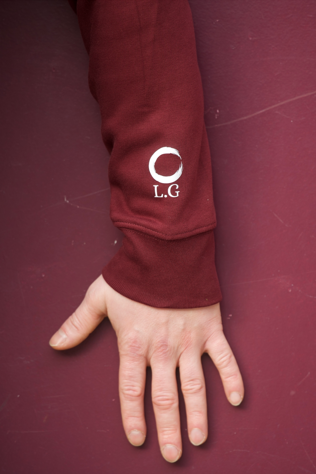 Sweatshirt ENSO Terre – avec initiales sur la manche