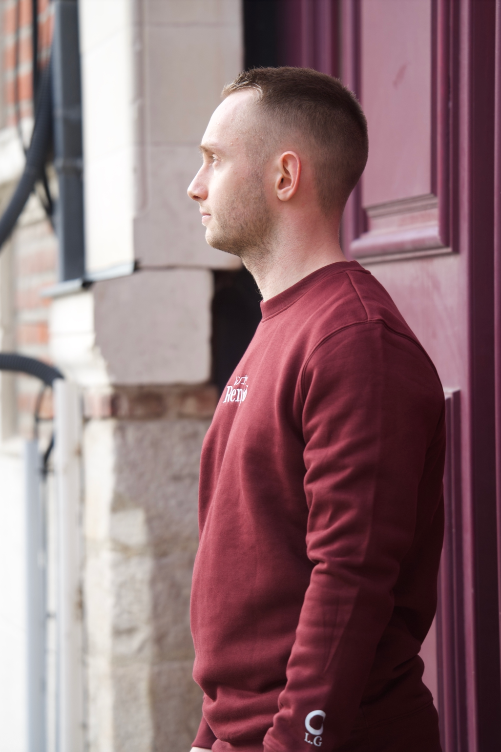 Sweatshirt ENSO Terre – avec initiales sur la manche